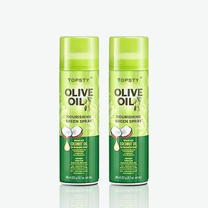 Spray d'Huile d'Olive et d'Argan – <span class=keywords><strong>Protecteur</strong></span> <span class=keywords><strong>Thermique</strong></span> de Qualité Professionnelle, Soin Sans Rinçage, Anti-Frisottis et Brillance - Product Image 1