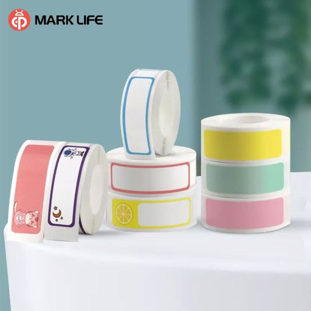 2026 Hot Sale Marklife Transparent Adhesive Printing Sticker Label Thermal Paper for Classification Storage