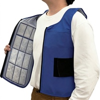 Gilet de refroidissement PCM réutilisable avec packs de glace – Soulagement de la chaleur pour le travail en extérieur en été