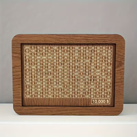 Tirelire en bois DIY personnalisable pour pièces Euro, Dollar et Monnaie Malaisienne – Boîte à économies vintage pour toutes les devises mondiales
