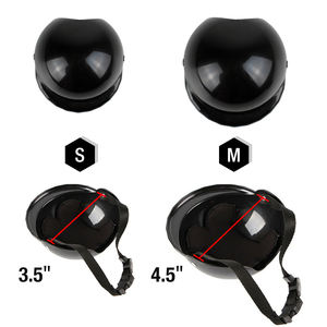 Casco para mascotas Motocicleta Bicicleta Montar Perrito Gorra Negro para perros pequeños Cachorro - Product Image 5