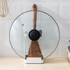 Modern <b>Kitchen</b> Hot Pot Lid and Spoon Storage Rack Multifunctional Freestanding <b>Organizer</b> - Product Image 3