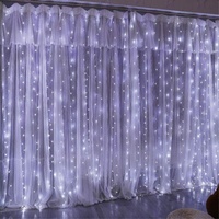 Curtain Lights Led Curtain String Light Solar Fairy Lamp Outdoor Christmas Wedding Decorations Cortinas De Luz Led Curtain Light