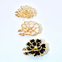 Mode bouton couvre pour femmes fleur gros boutons boutons boutons de manchette pour chemise décorative fantaisie bouton couverture Clip personnalisé