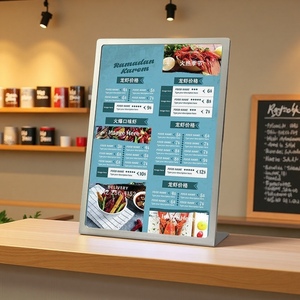 Bảng hiển thị kim loại bảng hiển thị <span class=keywords><strong>Menu</strong></span> hiển thị đứng <span class=keywords><strong>menu</strong></span> Nhà Hàng Giá đặt hàng tờ khách sạn phục vụ quán cà phê bảng hiệu - Product Image 6