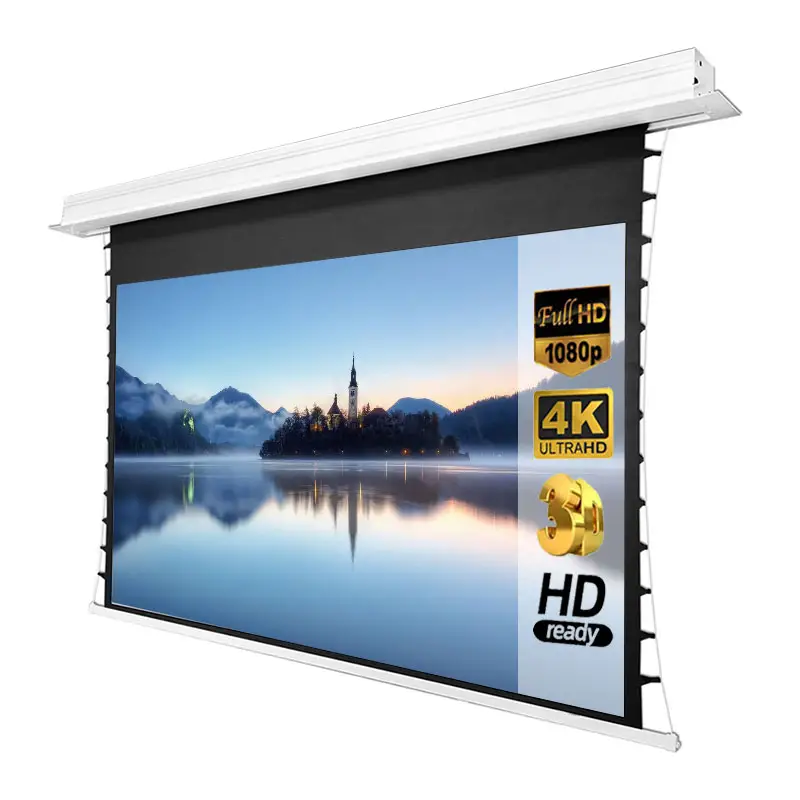 4K alr 150 reddeden ortam ışığı ile projeksiyon perdesi inç ALR projektör tavan ekranı