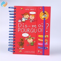 Impression personnalisée de livres d'images pour enfants avec reliure à anneaux, couverture rigide, reliure spirale, bande élastique et fenêtre perforée