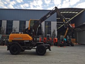 JG100SL Wheel Crawler Escavadeira com Lifting Cab e Wood Grab Escavadeira - Product Image 4