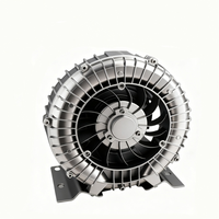Ventilateur vortex en fonte d'aluminium à faible bruit 0.37KW | Double soufflage et aspiration pour l'aquaculture/traitement des eaux usées/dépoussiérage