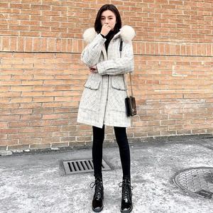 90 duvet de canard blanc Parker <span class=keywords><strong>doudoune</strong></span> femmes 2023 nouveau <span class=keywords><strong>mi</strong></span>-long à capuche grand col de fourrure taille épaississement grande taille manteau <span class=keywords><strong>femme</strong></span> - Product Image 4