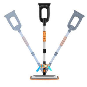Lanbowang Snow Shovel Aluminum Alloy Telescopic Handle 180 Degree Adjustable For <b>Car</b> And Home Winter Use - Product Image 1