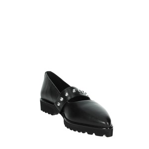 Scarpe basse in vera pelle nera da donna autunnali da donna con chiusura a punta antiscivolo traspirante - Product Image 5