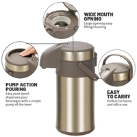 Flacon de voyage imprimé personnalisé sans BPA pot d'air flacon écologique conception flacon à vide bouilloire extérieure bébé 3L 4L garder au chaud usine
