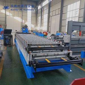 Tr4 Tr5 Double Layer Metal Roof <b>Standing</b> Seam Roof Panel Roll Forming Machine Roofing Sheet Panel Tile Roll Forming Machine - Product Image 4