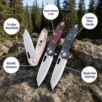 Couteau de poche personnalisé en acier inoxydable, couteau pliant tactique, couteau de chasse, couteau de survie, couteau de camping, outil EDC portable, outil de bushcraft T0044-6