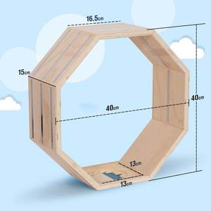 Estante Todeco Tonie para figuras auditivas Toniebox, almacenamiento magnético para Tonie 60-70, estante de pared y estante de escritorio Octágono - Product Image 3