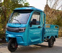 Entrepôt européen Volant Certificat COC EEC Transport porte à porte Fret Tricycle électrique Remorque Cabine fermée