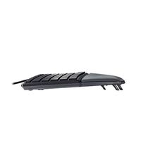 Clavier OEM ODM Ergo KC 4500, connectivité par câble, interface USB, 109 touches, disposition QWERTY anglaise US, ordinateur, Windows, noir R