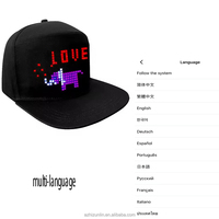 Cappello LED RGB Programmabile Zhizunlin, Smart Hat con Display a Colori Completo Controllabile via App Wireless per Feste di Natale, Ringraziamento, Halloween, Pasqua