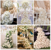 Bloemenarrangement 4ft elegante guirlande bloemendecoratie witte bruiloft bloemenloper