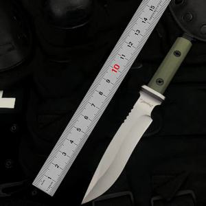 Cuchillo Táctico Personalizable de Alta Calidad D9, Hoja Fija de Acero Inoxidable, Mango G10, Funda Industrial K para OEM/DIY - Product Image 6