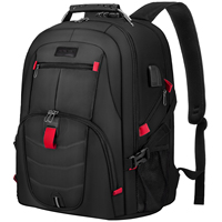 Sac à dos d'affaires pour ordinateur portable de 17 pouces de haute qualité, personnalisé, pour femmes et hommes, école, collège, avec charge USB, sac de voyage pour ordinateur portable
