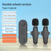 Microphone d'interview sans fil Microphone Lavalier Clip de revers microphone portable wifi sans fil