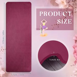 Ecoofit Tapete de Yoga Rectangular de Caucho Natural Ecológico de Lujo, Ultra Antideslizante, Color Verde Menta Turquesa, Tamaño Personalizado, 6 mm - Product Image 2