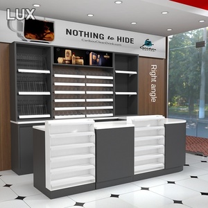 Comptoirs de caisse LUX de haute qualité, personnalisés pour supermarchés, en marbre, pour magasins de détail et de proximité, à vendre - Product Image 3