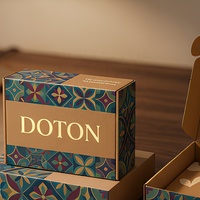 Boîte en carton cosmétique imprimée UV avec vernis parfumé, boîte pliante personnalisée pour huiles essentielles d'aromathérapie