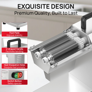 450W macchina per appiattimento del petto di pollo pesante 304 automatica elettrica in acciaio inossidabile nuova lavorazione del batticarne - Product Image 4