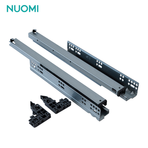 Nuomi Meka giấu đồng bộ giảm xóc Ngăn kéo trượt đường sắt hướng dẫn nhiệm vụ nặng nề mở rộng đầy đủ mềm đóng undermount Ngăn kéo trượt - Product Image 1