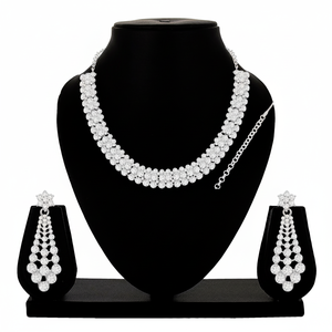 Alex Jewellery -Charming Reflections Collar de Gargantilla de diamantes austriacos Conjunto de joyas - Product Image 1