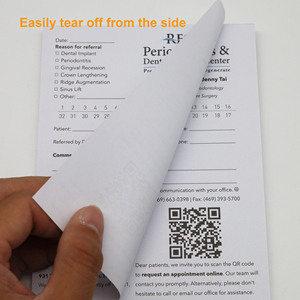 สมุดวางแผนธุรกิจแบบกำหนดเองพร้อมกระดาษแบบถอดได้และปกกระดาษแบบเย็บกาว แพ็คจำนวนมาก พิมพ์โลโก้ตามสั่ง สมุดแนะนำทันตแพทย์ - Product Image 2