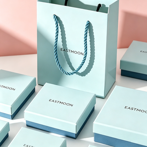 กล่องเครื่องประดับแบรนด์ EASTMOON สุดหรูแบบสั่งทำพิเศษ กล่องกระดาษแข็งสำหรับใส่ต่างหูและจี้ พร้อมถุงใส่ของเข้าชุด - Product Image 5