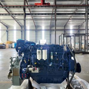 Moteur diesel marin Weichai Mairne Wp6c185-21 6 cylindres 4 temps à démarrage électrique, refroidi par eau, avec boîte de vitesses et pompe à eau de mer - Product Image 1