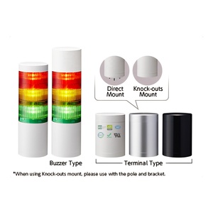 โมดูลไฟ LED สีเหลืองอำพัน Patlite LR7-E-Y 70 มม. รุ่นดั้งเดิม ไฟสัญญาณแบบเสา LED <span class=keywords><strong>24VDC</strong></span> IP65 สำหรับระบบควบคุมอัตโนมัติ - Product Image 4