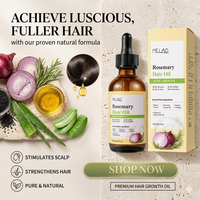 Aceite Natural de Romero y Cebolla con Biotina para el Crecimiento Rápido del Cabello, Tratamiento Anticaída, Suero para el Cuero Cabelludo, para Hombres y Mujeres