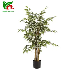 90cm gefälschte Ficus baum künstliche Baum grüne gefälschte Pflanze mit Topf für Wohnkultur Büro Wohnzimmer Garten dekoration