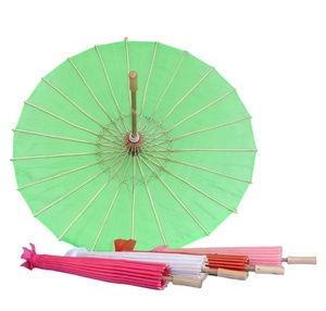 Parasol en papier pour mariage, 60/80 cm, parapluies en papier chinois, parapluie blanc rustique, accessoires de photographie pour fête de naissance - Product Image 1