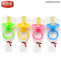 Wholesale Glucose Pacifier Lollipops Hard Candy 50 Count Individually Wrapped Fruit Flavored Bracelet Ring Gift Bag