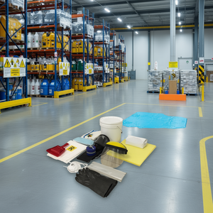 Portable Wheeled Chemical Spill Kit With <b>Bucket</b> And Protective Gear For Hazardous Material Cleanup - Product Image 3