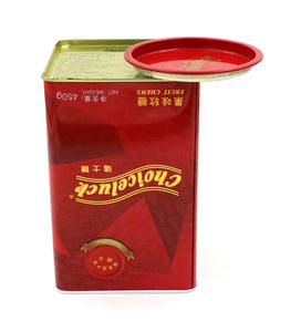 <span class=keywords><strong>Sugus</strong></span> Mint Chocolate Candy Packaging-Caja de lata reutilizable de 4 piezas, 11,4x11,4x14,7 cm, sin tapa exterior - Product Image 2