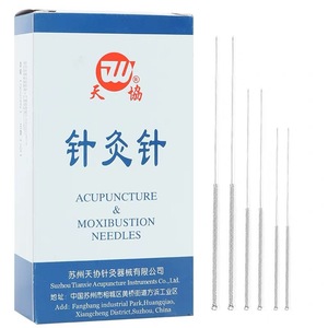 Agujas de Acupuntura Tianxie 0.30mm 30x1 de Acero Inoxidable con Mango de Anillo para Terapia de Moxibustión - Product Image 3