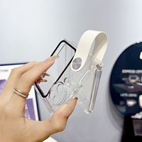 Étui de téléphone transparent antichoc en TPU Appo Find N3 Flip avec boucle de charnière et sac OPP