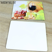 MDFSUB 6mm d'épaisseur, sous-verre rectangulaire moderne en liège écologique à sublimation, dos en liège, 19x23cm, DIY