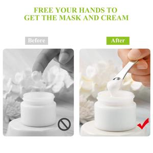 Vente en gros de cuillères à crème cosmétique en métal personnalisées, spatules pour masque facial, 3 couleurs, fabricant de haute qualité - Product Image 5