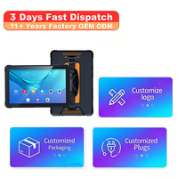 Tableta EDOO de 10.1 Pulgadas, IP68 Resistente al Agua, Android 13, NFC, WiFi, 4G, USB Tipo-C, Octa Core, 128GB de Memoria, Uso Industrial, Logística