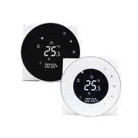 Termostato Digital Modbus para Válvula Moduladora FCU HVAC, Controlador de Temperatura Ambiente RS485