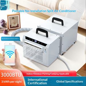 <span class=keywords><strong>Climatiseur</strong></span> <span class=keywords><strong>mobile</strong></span> 3000 BTU pour voiture et tente de camping, modèle WiFi <span class=keywords><strong>avec</strong></span> tuyau de raccordement de 1 mètre, style split, contrôlé par application, vente en gros - Product Image 1